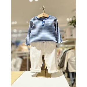 블루독베이비 10 26SS(BL)(IV)스트라이프골지티셔츠저지트윌팬츠세트 (461193300341002)