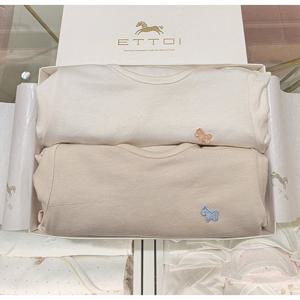 (에뜨와) (07T35760T) (쌍둥이백일돌선물)모리7부내의(2종세트) (유아/출산/백일/돌선물/조카선물)