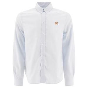 메종키츠네 미니 폭스 헤드 클래식 BD 셔츠 MM00413WC5012P410 LIGHT BLUE DOM