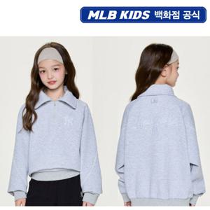 [MLB키즈PG] 스포티브 애슬레저 반집업 레이어드 맨투맨(여아) (7FMTA0161-50MGL)