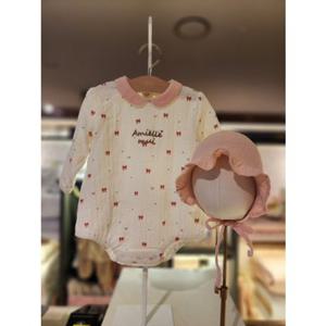 밍크뮤ch 아미엘뮤리본 SET바디슈트2종택일(출산신생아백일돌선물) (3617067601)