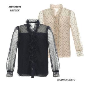 [미니멈]MD 럭셔리 도트 쉬폰 블라우스 MD MMYAAWB1140_CJ