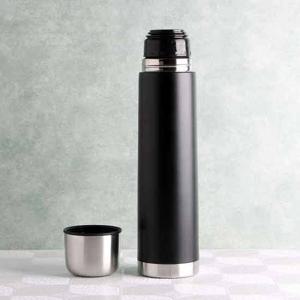블랙 원터치 보온병 1L