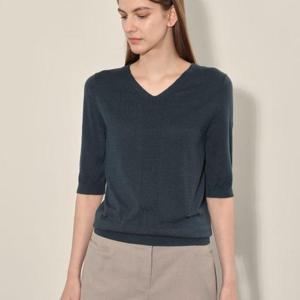 올리비아로렌 HC14 브이넥 니트 폴오버 VOCBL4F7321