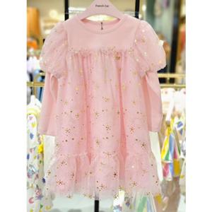 [프렌치캣 9D] 핑크 골드 나염 샤 원피스 (Q51DKO200S)