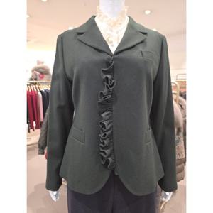 [비꼴리끄] 울 앞단 프릴 재킷 B254WJ3020