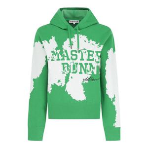 [마스터바니에디션] (421F1SR102)여성 로고 자카드 후드 니트