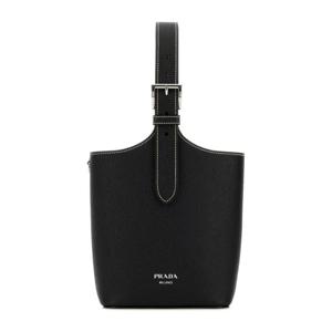 프라다 로고 버클 가죽 토트백 1BE090NZV F0002