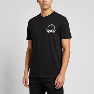 몽클레르  8% 몽클레어5F 8C00013 89AJS 998 로고 패치 반팔 티셔츠 블랙