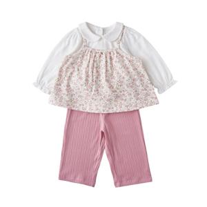 밍크뮤HB(PK)로맨틱플라워베스트SET상하복(3611311002) 신생아 선물 유아동의류