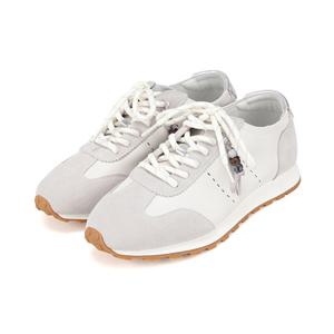 [BABARA] 바바라 소가죽 플랫러너 스니커즈 BBJ170WT