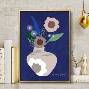 북유럽그림액자 꽃병 화병 꽃 인테리어 A3 VASE6 북유럽그림 북유럽인테리어 꽃그림 화병 꽃병그림액자