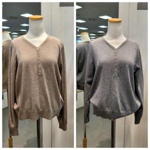 수스 HC07 조개장식V넥 S261BSW255