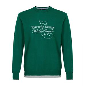 [와이드앵글] 남성 CO 배색 인타샤 라운드넥 스웨터 WMP26K91G8