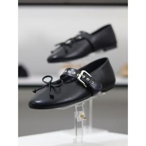 바이로쏘 세이브존03 라운드 토 펀칭 메리제인 리본 1cm로퍼 (BY)AQA26W12937BB2