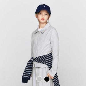 [지오다노주니어] 03326501 여아 코튼 립 카라 집업