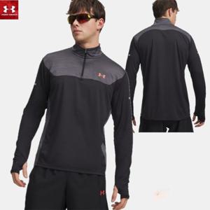 [언더아머] UA Tech 유틸리티 남성 반집업 티셔츠(6004963-002)