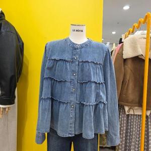 르피타 DP01 청 캉캉블라우스 L261UBL281