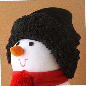 보온 터틀넥 비니(블랙-남성용) 겨울방한 니트모자