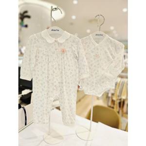 [압소바 의류] 꽃토끼 뱀부 배냇슈트 우주복세트 26년봄신상 (A1A101201)