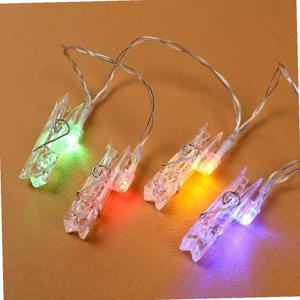 10구 LED 클립 집게 전구(1.5M) (컬러) 가랜드전구