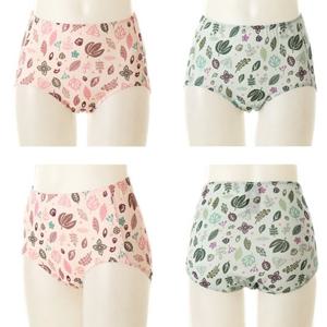 [비너스] 순면 50수 나뭇잎나염 부인군팬티 [VPT6747F] 위생적인 밑위높은 110사이즈 면100 여성팬티