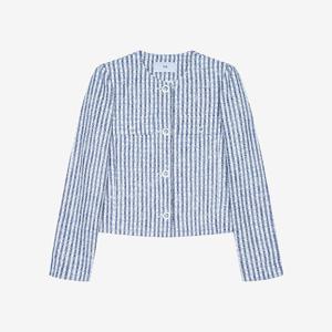 [씨]슬림핏 트위드 체크 자켓 SKJAC2111