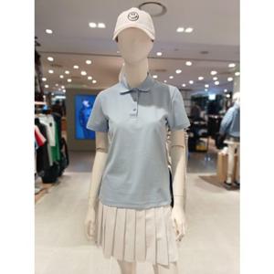 [파리게이츠] 26SS여름 남여공용 베이직 카라 반팔 티셔츠 (531F2TO001BL)