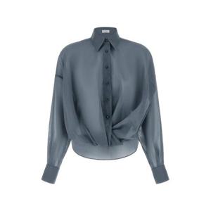 브루넬로 쿠치넬리 셔츠 M0F91MX616C9704 BLUE