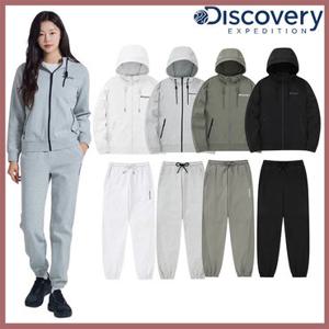 [백화점]디스커버리 24FW 이월/할인 세미오버핏 여성 니트 에센셜 트레이닝 자켓/레귤러핏 조거팬츠 트레이닝 세트 DWTR28044,DWTP28044-GSAS