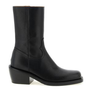 드리스반노튼 스퀘어 토 사이드 지퍼 앵클 부츠 2610217060105