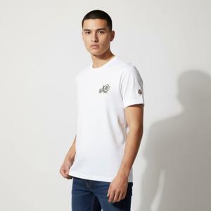 몽클레르 몽클레어 더블로고 패치 반팔 티셔츠 8C00035 8390Y 001