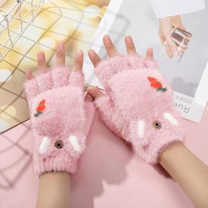 벙어리장갑 레빗 밍크 털장갑 방한 손가락 반장갑 겨울장갑