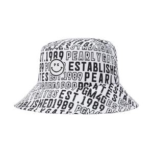 [파리게이츠] (521F1CP382)여성 스마일 자수 로고 패턴 버킷햇