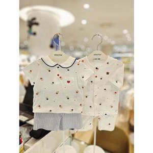 [압소바 의류] 베베 반소 상하복 7부아기내의 세트 26년여름신상 (A1313011A)