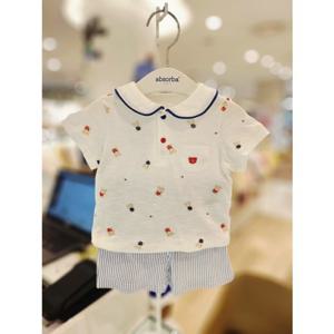 [압소바 의류] 베베 반소 상하복(아이보리) 26년여름신상 (A1313011)