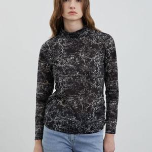 올리비아로렌 HC14 하프넥 프린팅 티셔츠 VOCAL4M3141