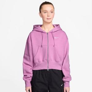 나이키자켓 WQS HV2427-503 스포츠웨어 피닉스 플리스 루즈 풀집 크롭 후디