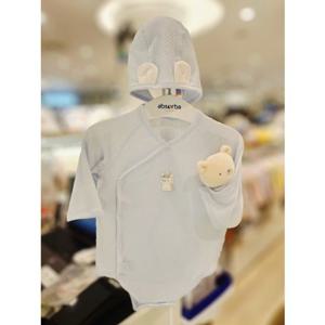 [압소바 의류] 케잉모달 배냇슈트(손싸개 모자) 딸랑인형세트 26년신상 (A1B10108D)