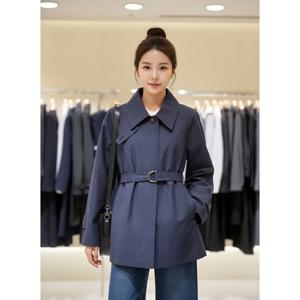 [숲]스탠카라 벨티드 하프트렌치코트  SC3BB80