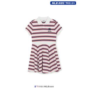 [MLB키즈US] (7FOPV0161-50NYS) 여아 바시티 피케 원피스 아동원피스 키즈원피스