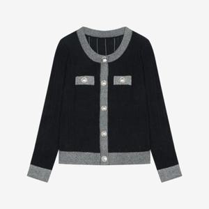 베스띠벨리 세이브존04 배색 라인 가디건 BKCCC29690