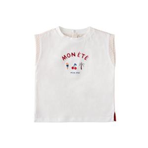 [밍크뮤HP](IV)팜트리우븐배색나시티셔츠 (36315-333-02)