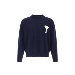 AMI Paris 인타르시아 크루넥 스웨터 UKS859KN0156W
