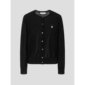 [빈폴레이디스] 허니콤 라운드넥 카디건 블랙 (BF635AC015)