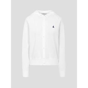 [빈폴레이디스] 허니콤 후드 카디건 화이트 (BF635AC021)