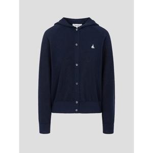 [빈폴레이디스] 허니콤 후드 카디건 네이비 (BF635AC02R)