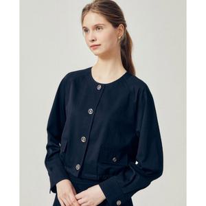 [제이제이 지고트]스트링 라운드넥 크롭 점퍼 GR4A0JP801