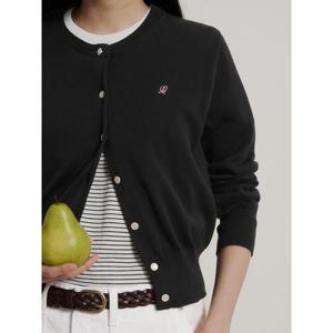 [빈폴레이디스] 코튼 긴소매 니트 카디건 블랙 (BF625AN225)