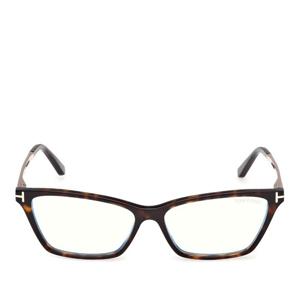 톰포드 톨토이즈쉘 렉탱귤러 풀 림 안경테 FT6135 B 052 56